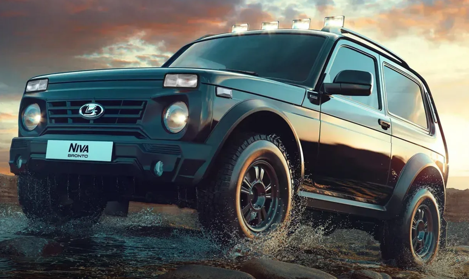 Lada Niva Bronto with the old version of the radiator grille