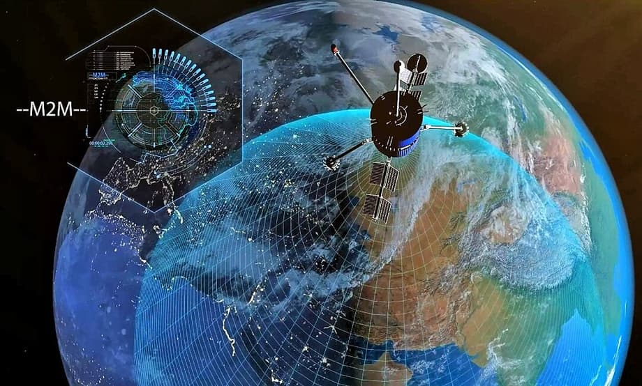 Satélite sobre la Tierra