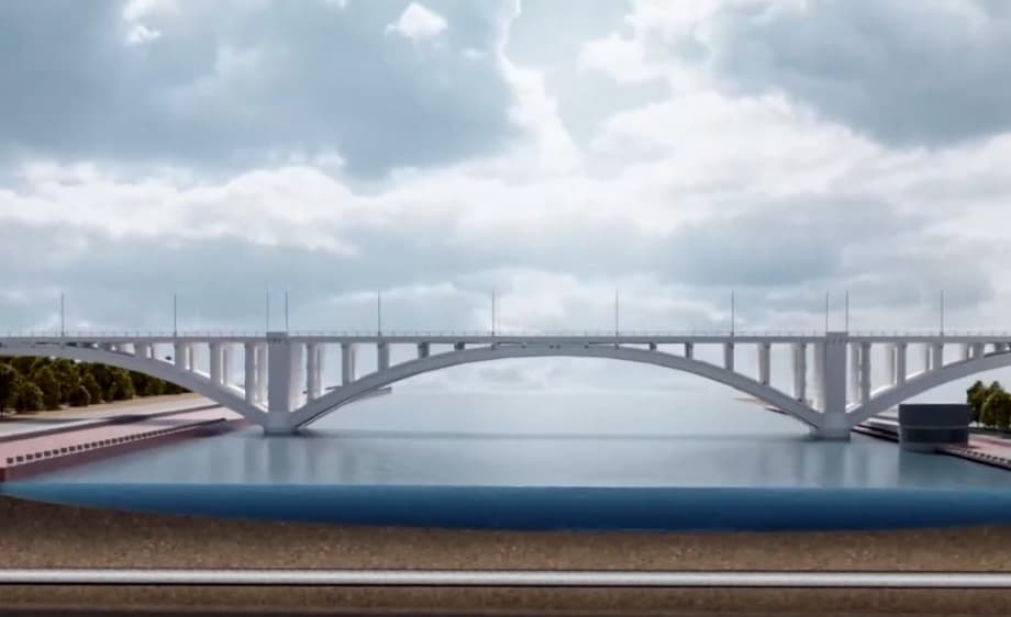 Underwater gas pipeline laying scheme