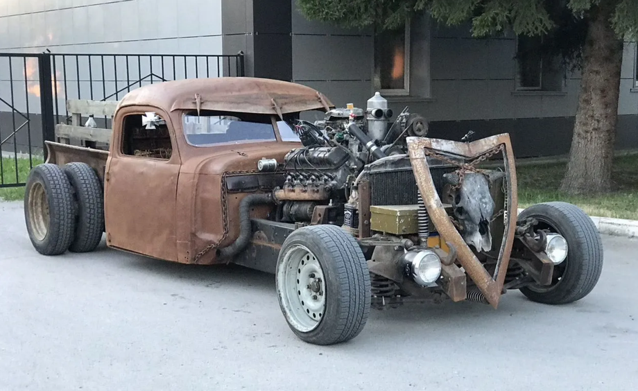 Rat rod based on a Volga