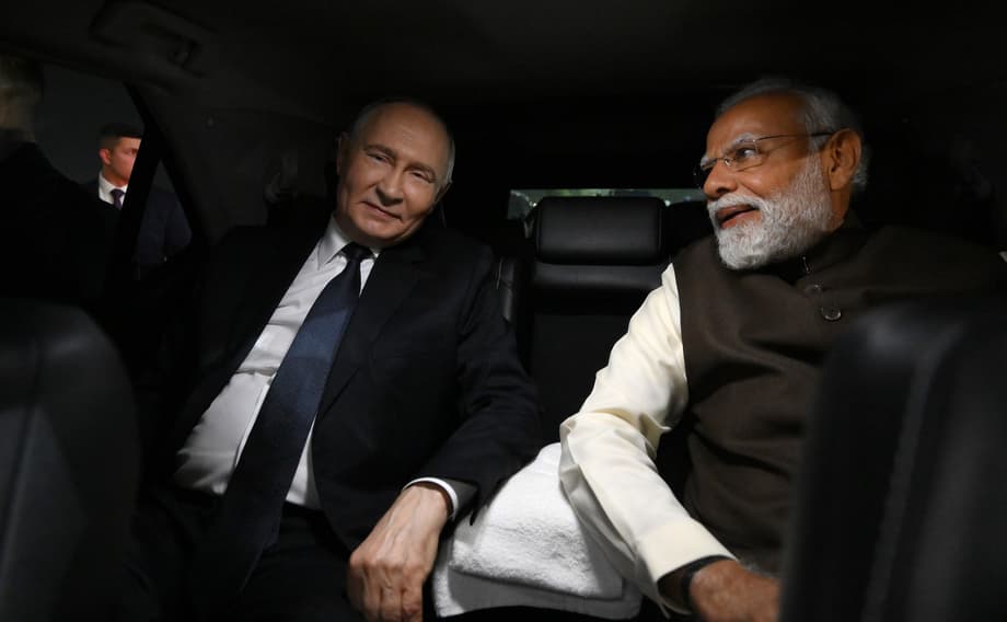 Vladimir Putin y Narendra Modi