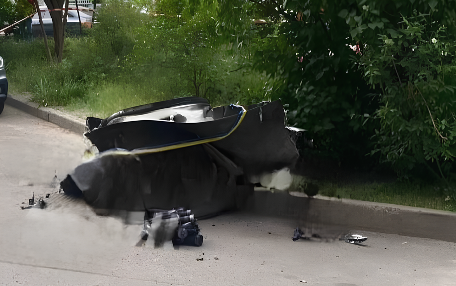First Images of Debris from Iskander-M OTRK Supersonic Missile Surface