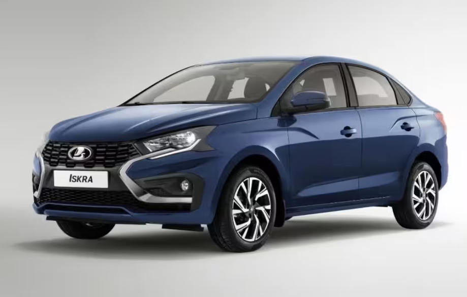 Lada Iskra в синем цвете кузова