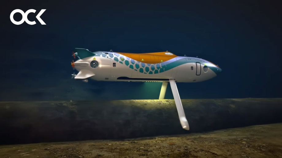 Подводный робот «Аргус-И» ведёт исследование трубопровода