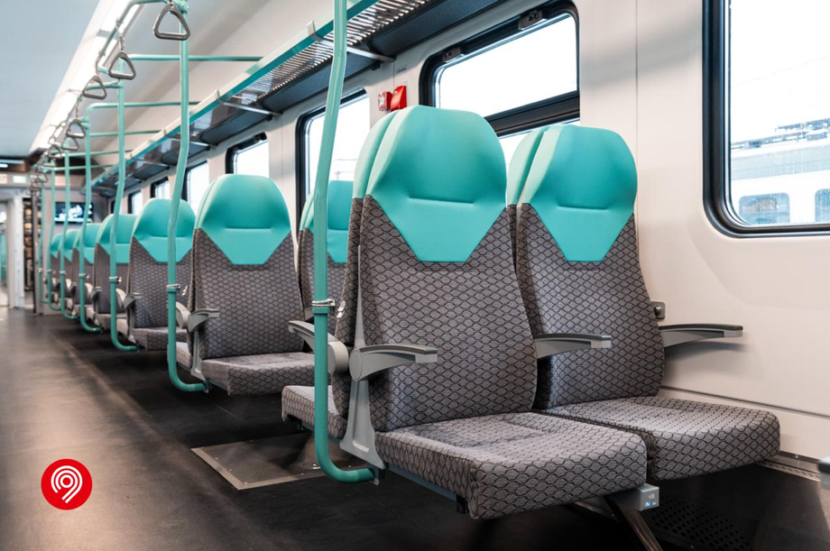 Interior del tren eléctrico EP2DM