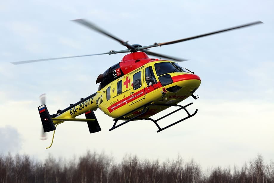 Medical helicopter "Ansat-SK" for sanitary aviation of Russia
