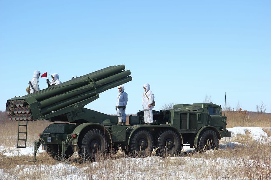Боевая машина 9П140 на доработанном шасси ЗИЛ-135ЛМ