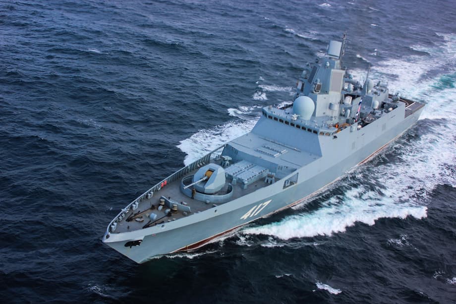 ЗРК «Редут» на палубе фрегата «Адмирал Флота Советского Союза Горшков»