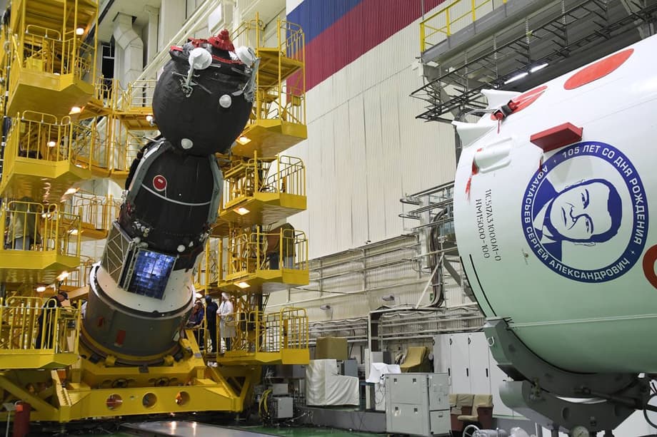 Preparing Soyuz MS-24 for launch