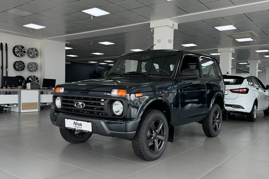Niva Legend Black in a Belarusian car dealership<br>