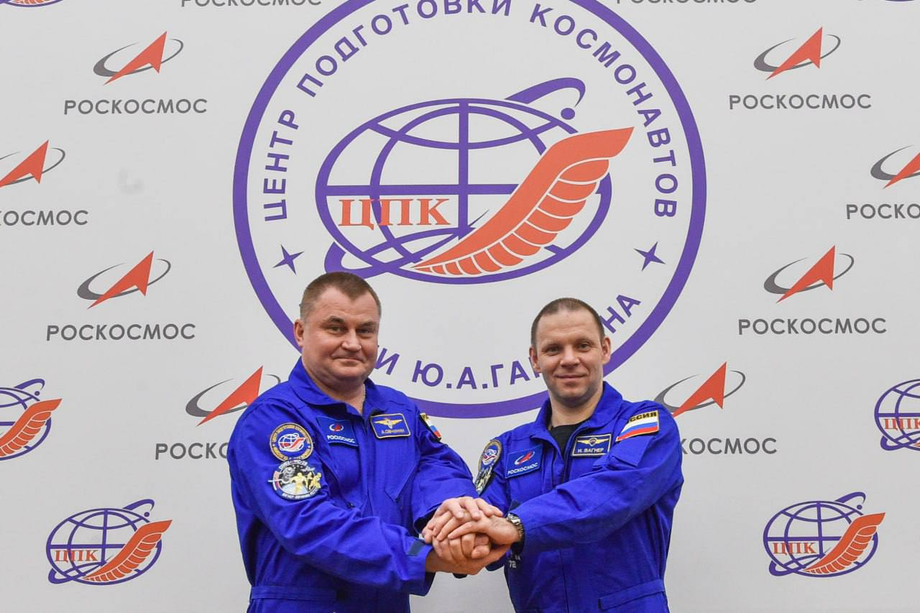 Cosmonauts of the 72nd ISS expedition Wagner and Ovchinin
