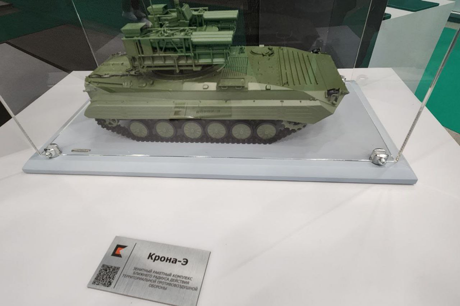 Módulo SAM "Krona-E" sobre chasis de orugas BMP-2