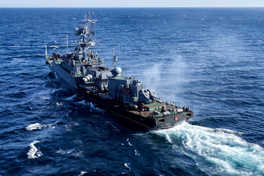 Corbeta antisubmarina "Onega" de la base naval del Mar Blanco de la Flota del Norte