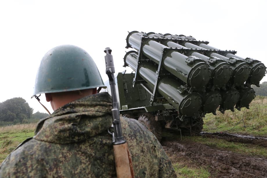 Военнослужащий берегового ракетного соединения Балтийской военно-морской базы