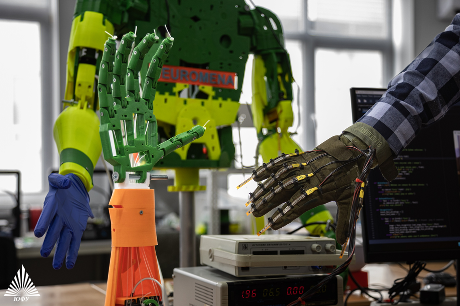 Robotic arm and glove for control