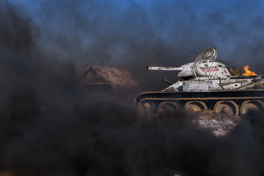 A still from the movie "T-34"