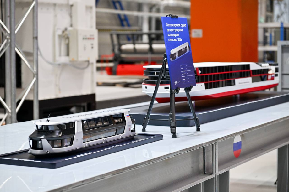 Maqueta del barco de pasajeros «Moscú 2.0»