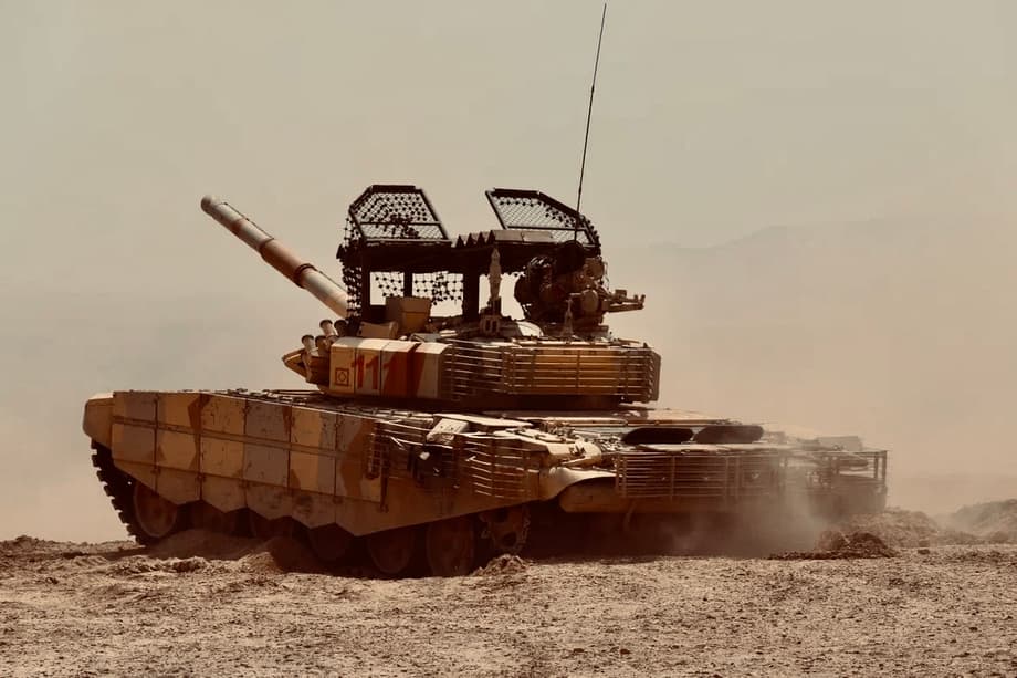 T-72B3M tank during exercises