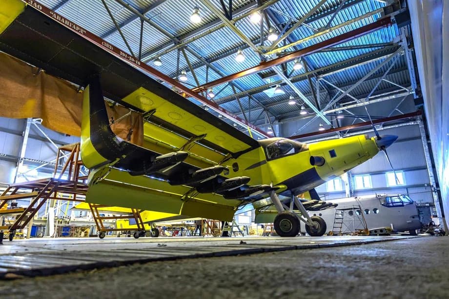 Avión desarrollado por especialistas del SibNIA «Partizán»