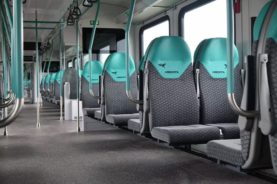 Interior del vagón de "Ívolga 4.0"