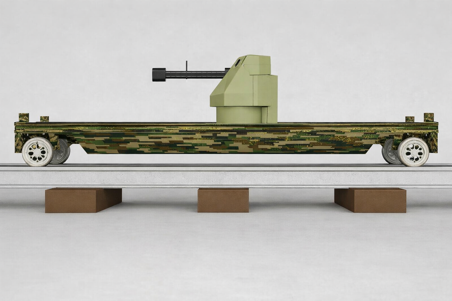 Concept of a combat platform with the BM-03 module for railway protection
