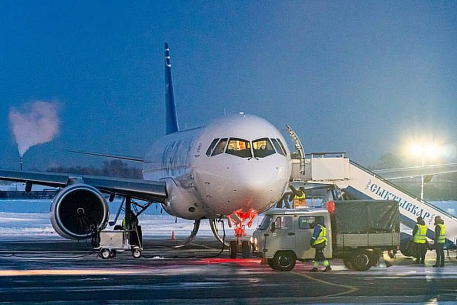 MC-21-310 en el aeropuerto de Syktyvkar