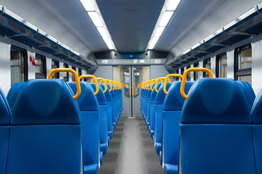 Interior of the new train