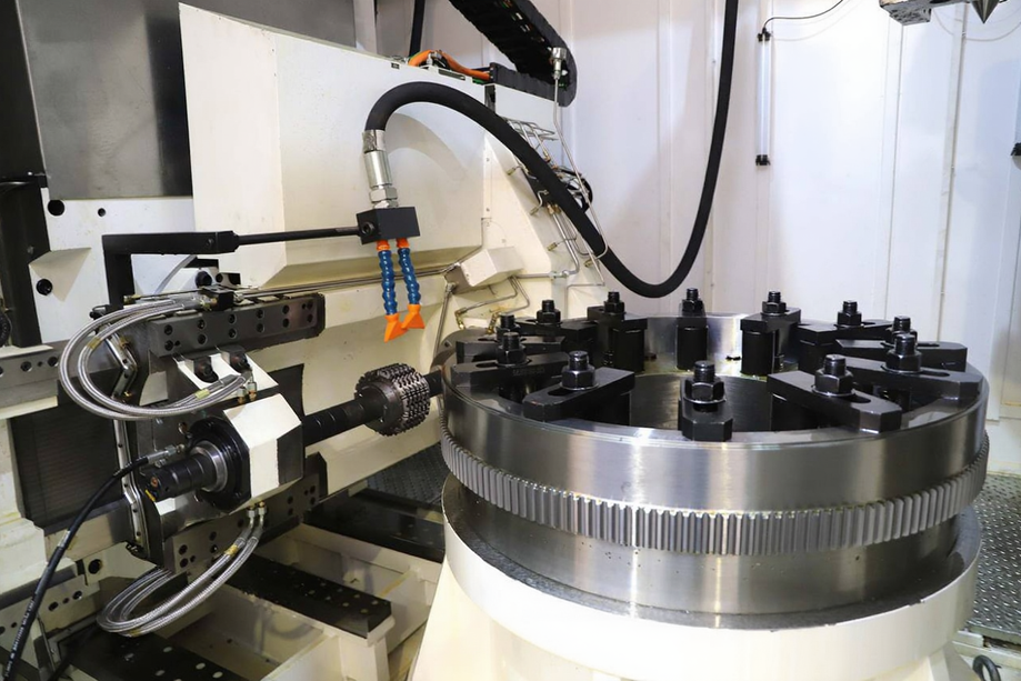Machining a part with the new machine