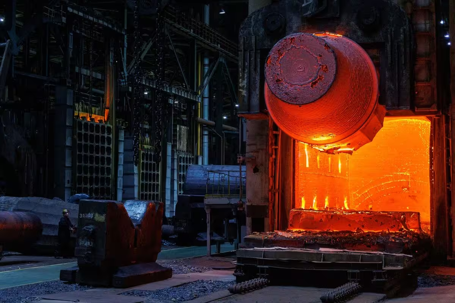 Cylindrical part of the future VVER-TOI reactor vessel