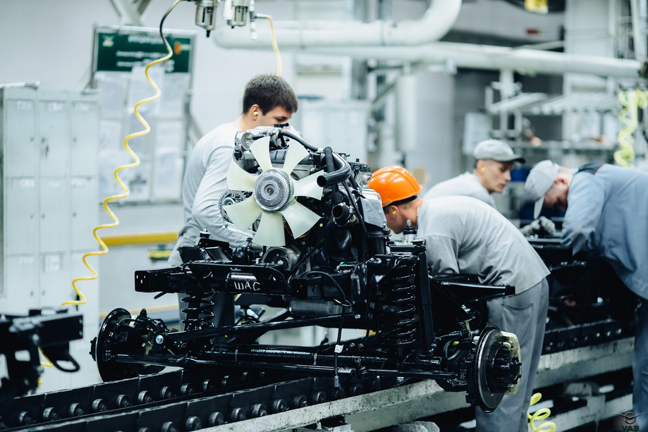 Capacidades de producción en la fábrica de UAZ