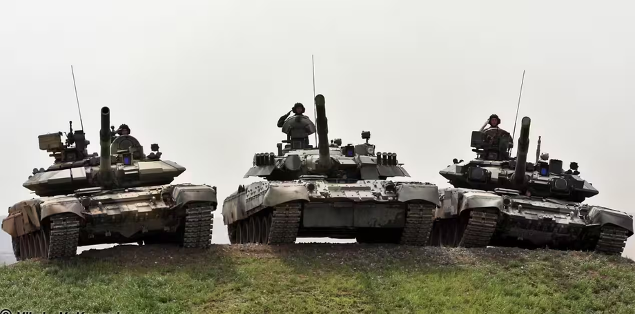 T-90S, T-80 and T-90A