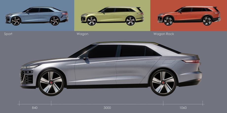Длина «Волги» в кузове седан составляет 4900 мм при колесной базе 3000 мм