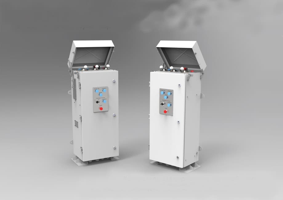 Cargo boom control unit