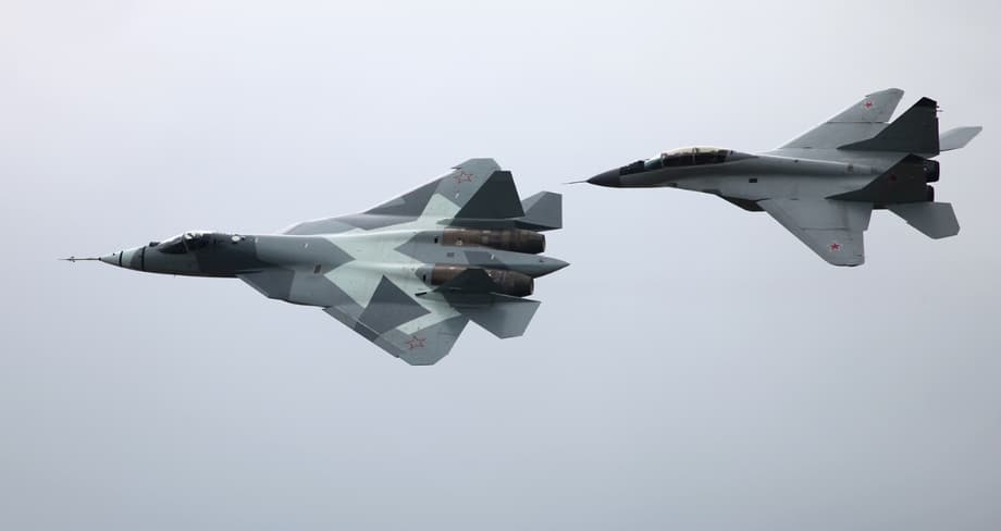 Su-57 y MiG-29M2&nbsp;