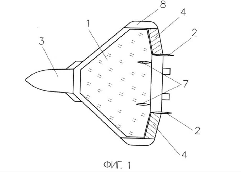 Concepto de caza con ala doble&nbsp;para despegue y aterrizaje cortos