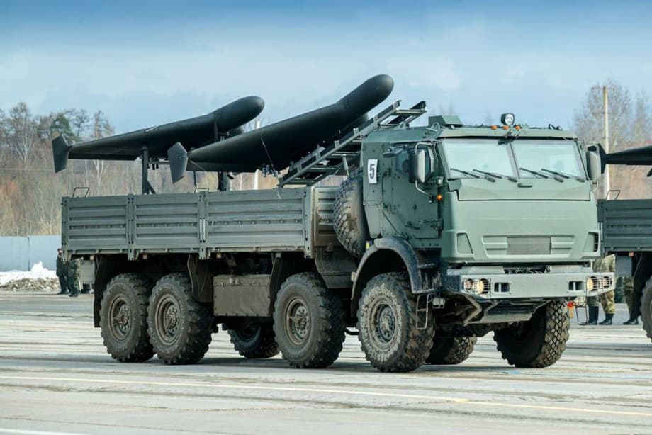 Drones kamikaze "Geran-2" comienzan a lanzarse desde camiones KamAZ