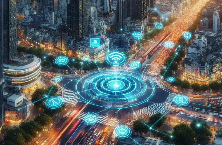 Система с помощью специальных датчиков оценивает загруженность улиц, прилегающих к перекрестку, и корректирует работу светофоров