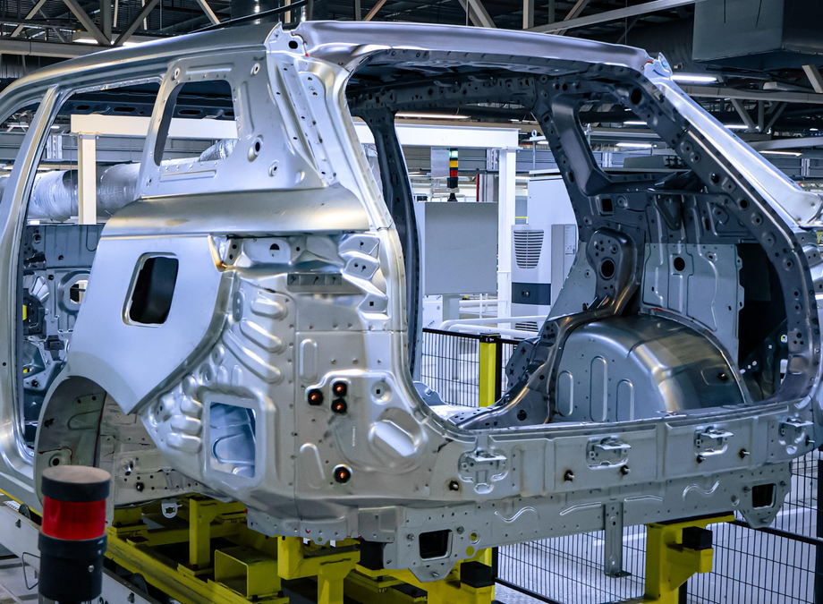 Welded body of a Jeland car