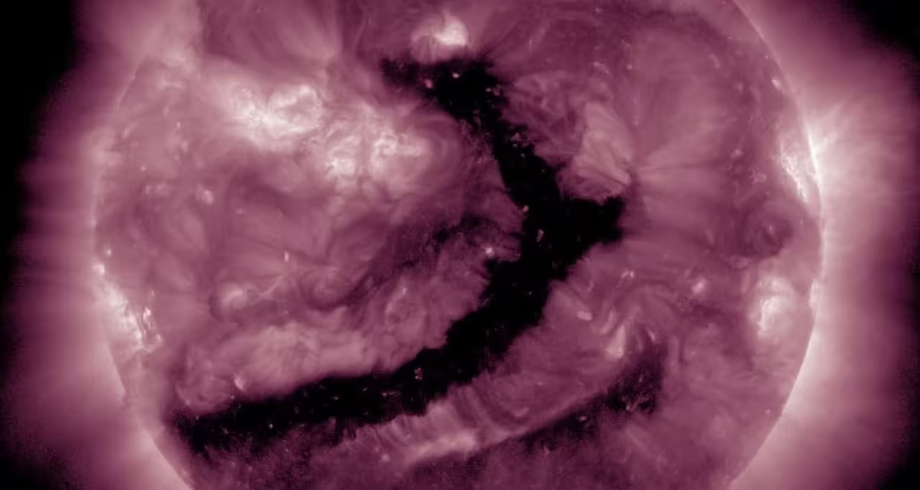Coronal hole on the Sun