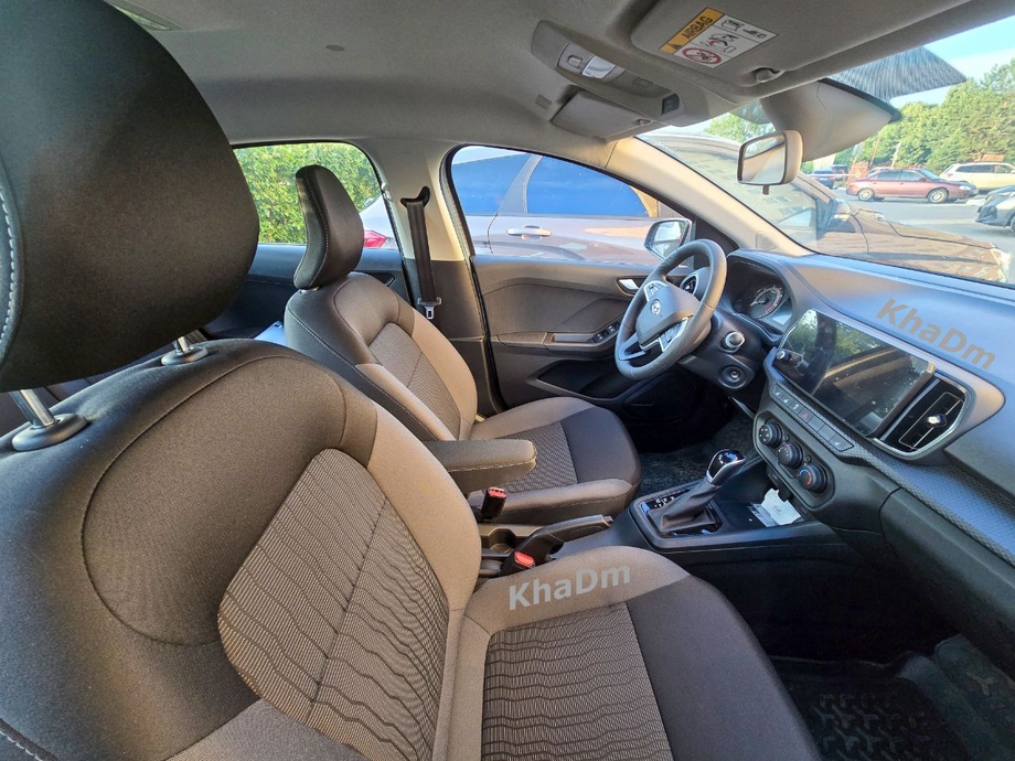 Interior of the Lada Iskra car in the pre-top configuration