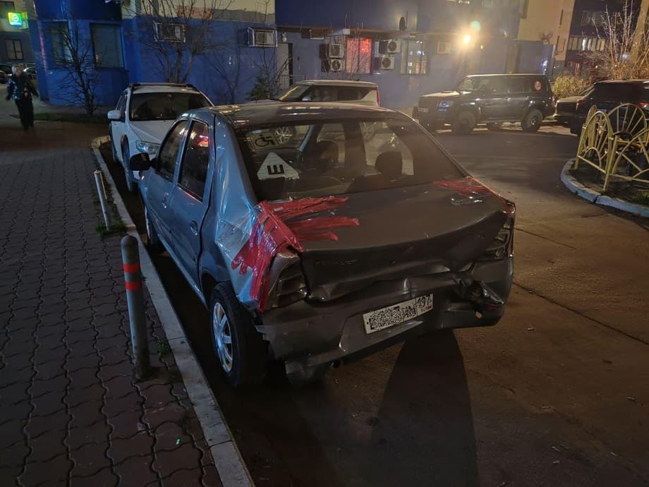 Automóvil destrozado