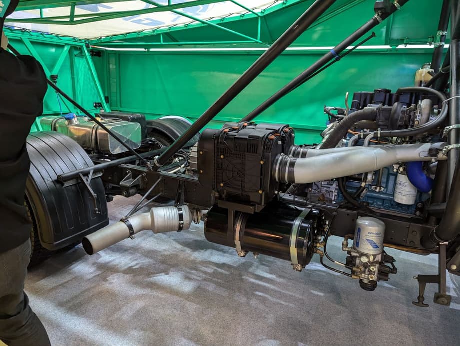 Racing truck "Valdai Sport", interior view