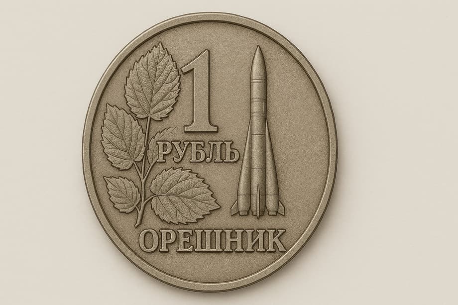 Юбилейная монета с «Орешником» по версии ChatGPT