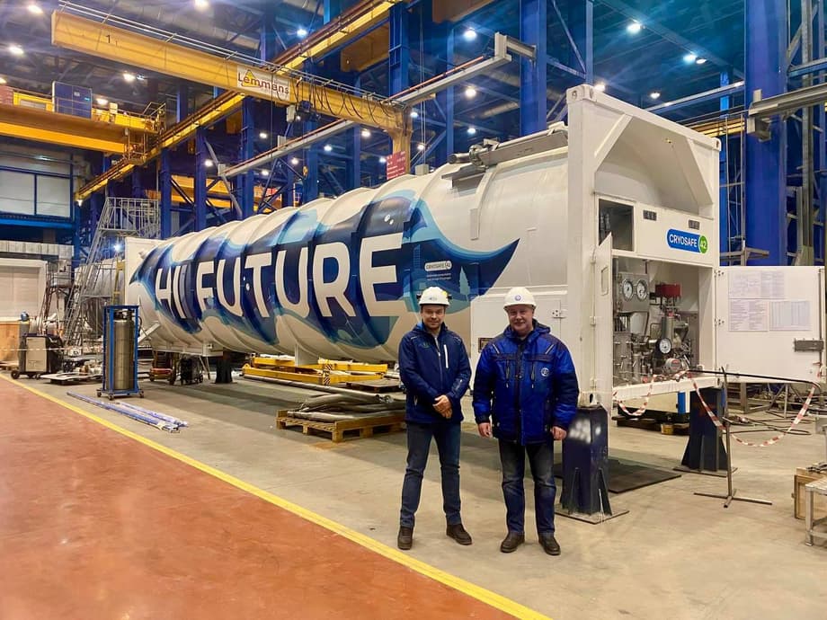 Прототип криогенного контейнера-цистерны Т75