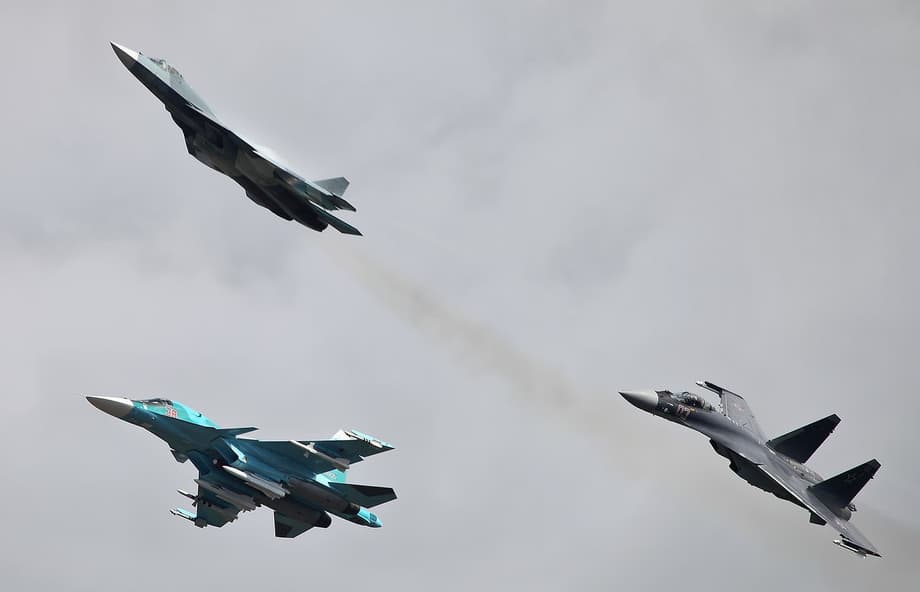 Су-34, Су-35С и Т-50&nbsp;