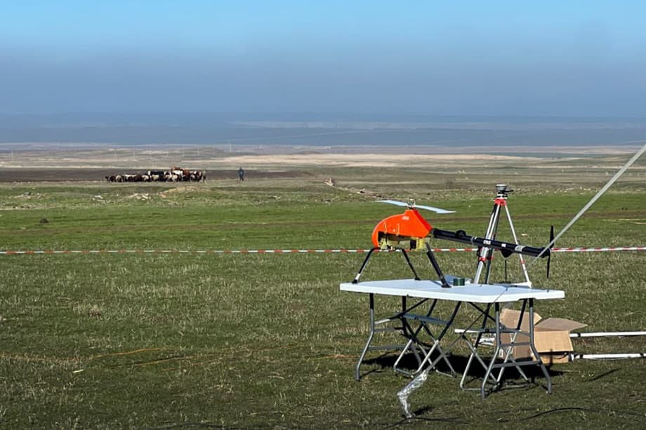 Беспилотный вертолёт «Альфа-Е» на полигоне&nbsp;Up Great «Экспедиция»
