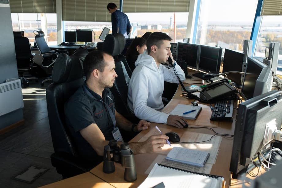 Диспетчерская в аэропорту Казани