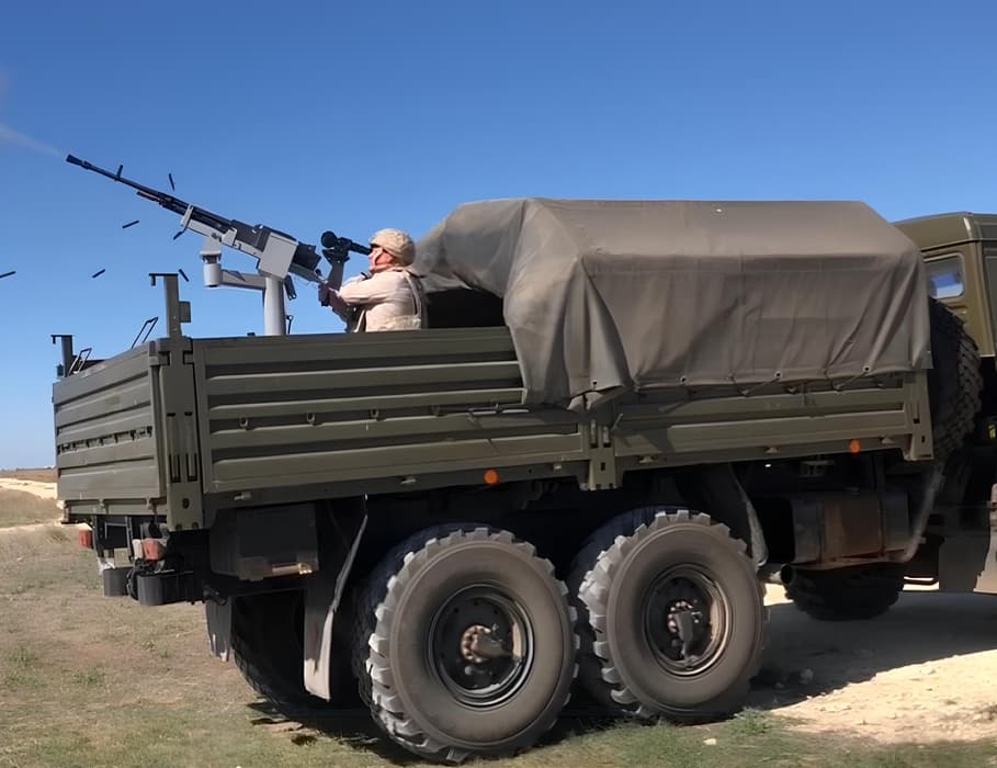 пулемет&nbsp;НСВ «Утес» на базе КамАЗ