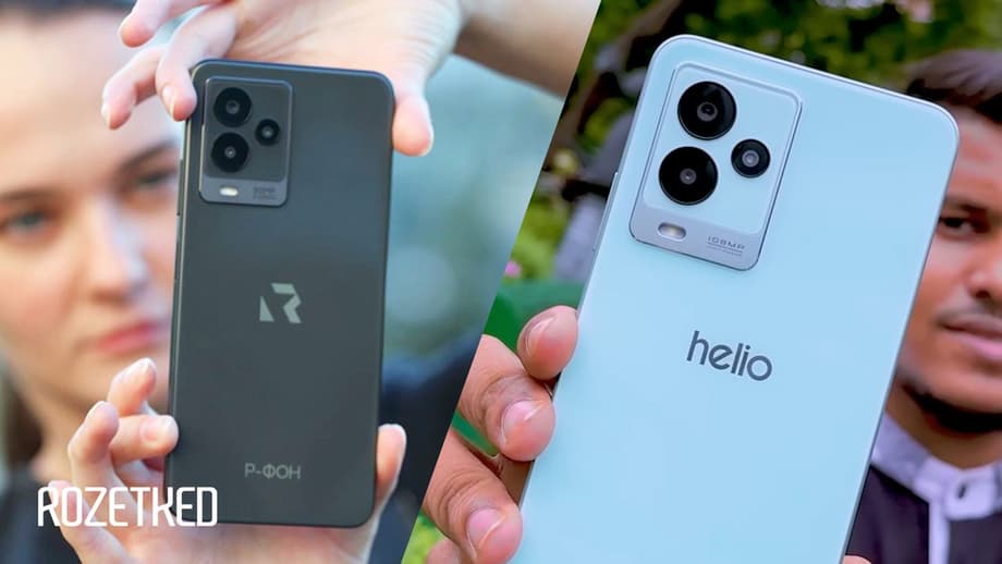 Слева - российский смартфон, справа - бангладешский.<br>