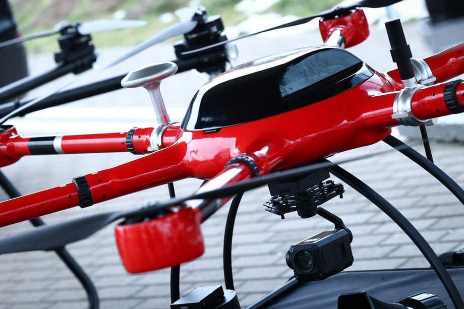 Дрон в индустриальном парке «Великий камень»